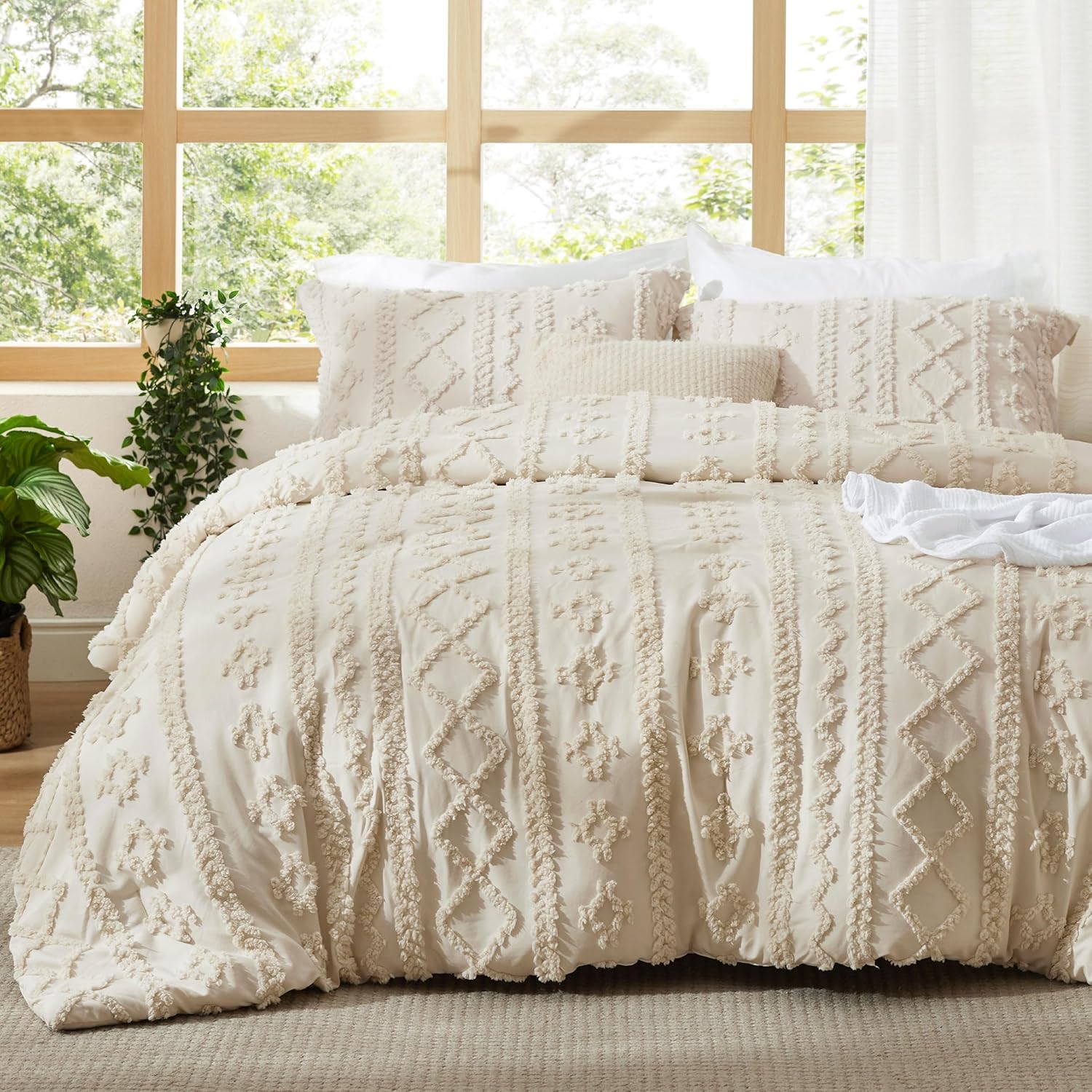 MeadowMist Tufted Boho Comforter Set
