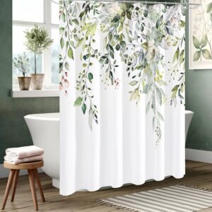 Gibelle Sage Green Eucalyptus Shower Curtain