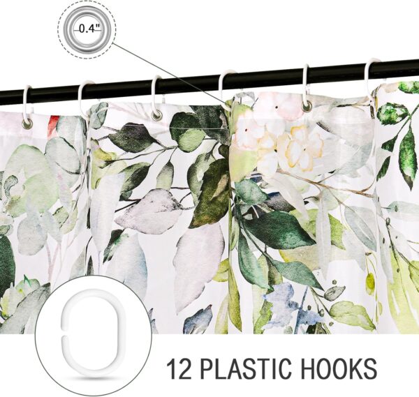 Gibelle Sage Green Eucalyptus Shower Curtain - Image 4