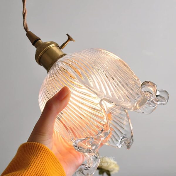 Glass Flower Pendant Light – Lily of the Valley Decorative Chandelier - Image 4