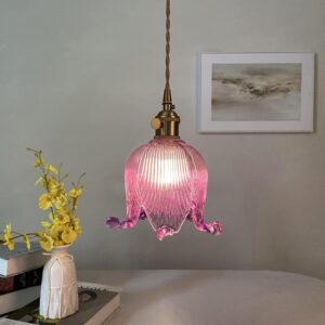 Glass Flower Pendant Light – Lily of the Valley Decorative Chandelier