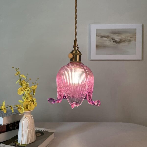 Glass Flower Pendant Light – Lily of the Valley Decorative Chandelier