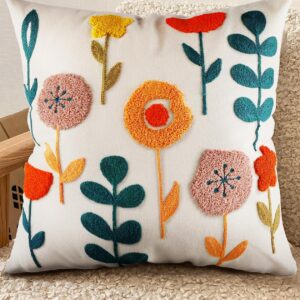 BotaniCozy Embroidered Pillow Cover