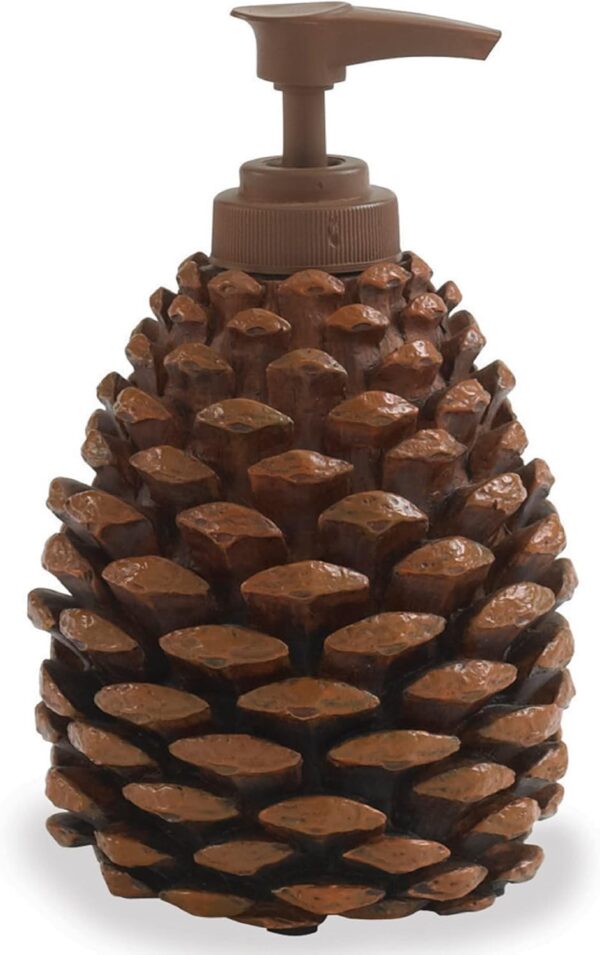 Park Designs Pinecone Rustic Soap Dispenser - Image 2