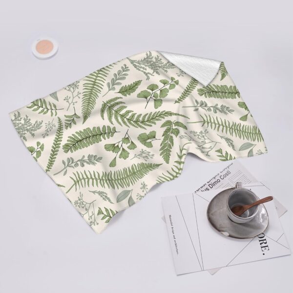 Cute Botanic Sage Green Kitchen Towels - Image 6